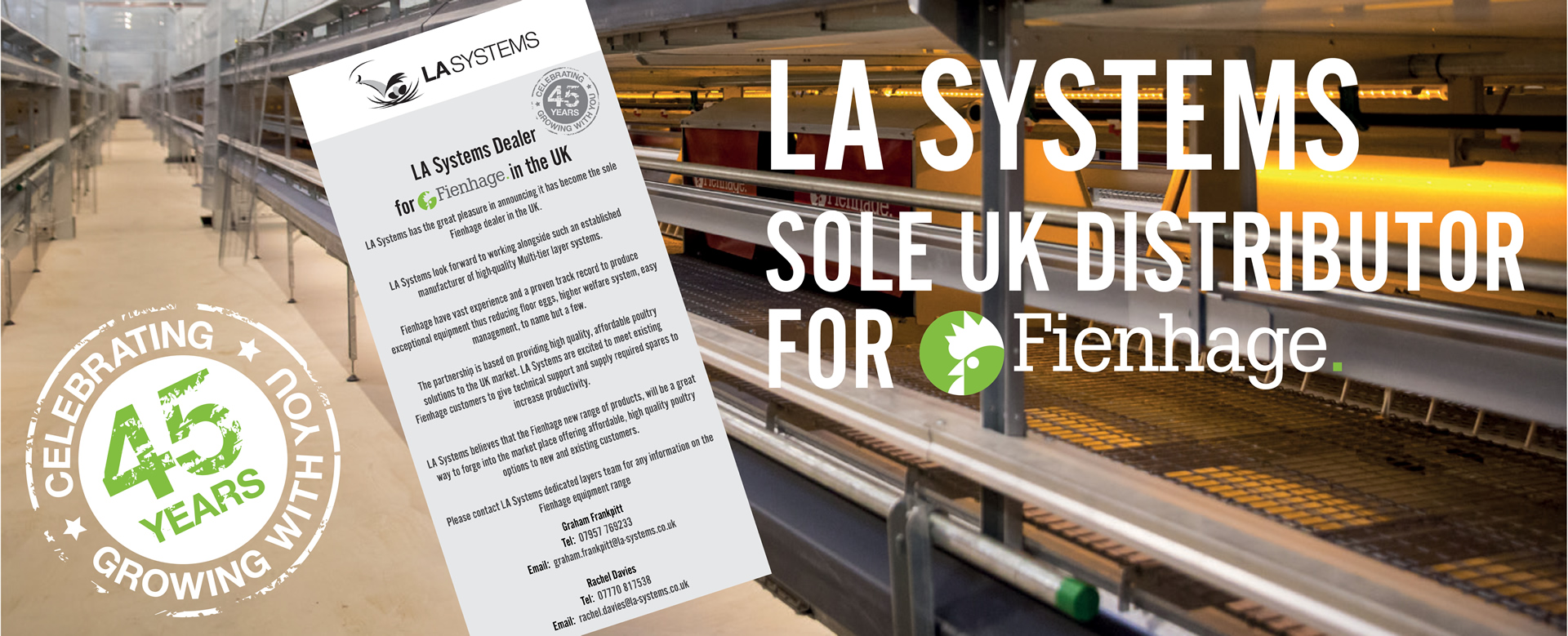 LA Systems Sole UK Distributor for Fienhage