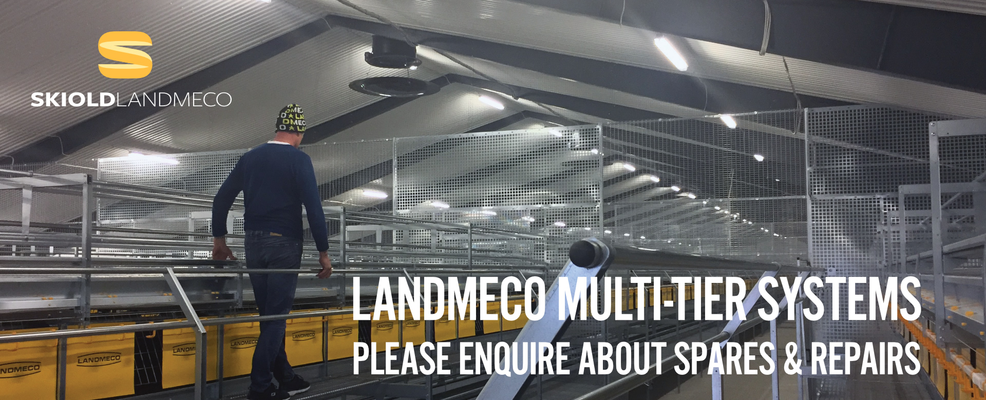 Skiold Landmeco Multi-tier systems. Please enquire about spares and repairs